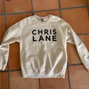 Chris Lane 2020 tour sweatshirt Cream size medium